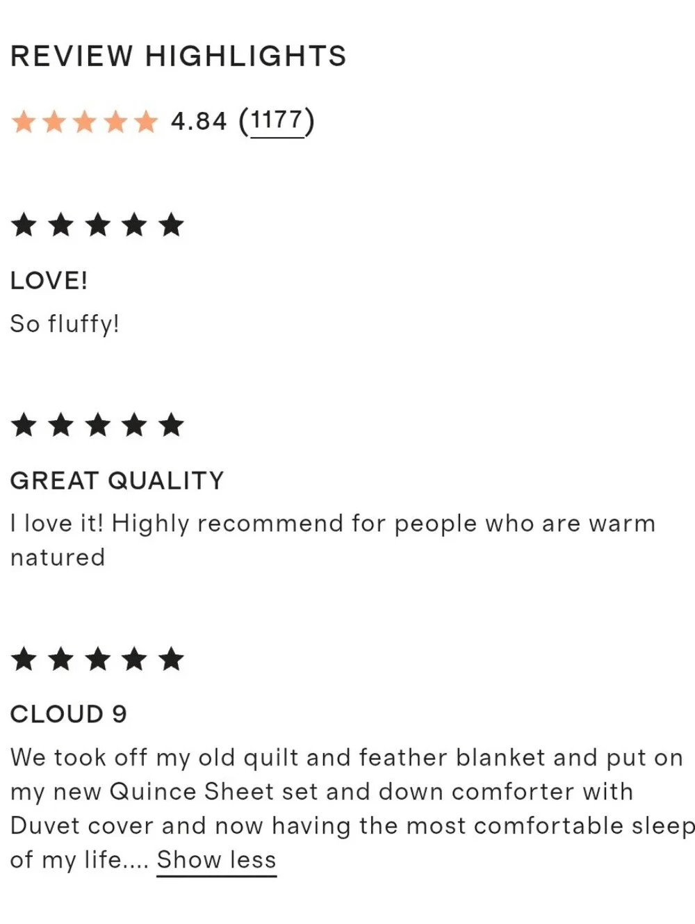 Quince Luxe Goose Down Comforter - white